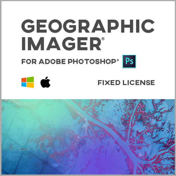 Geographic Imager pour Adobe Photoshop Mac ou Windows - licence monoposte