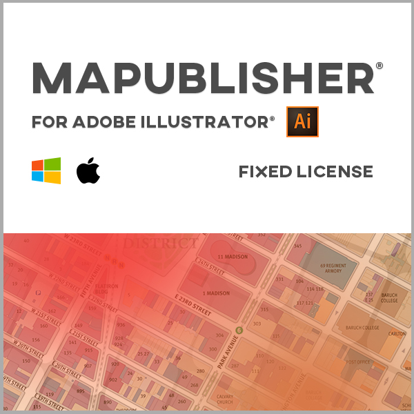 MAPublisher pour Adobe Illustrator Mac ou Windows - licence monoposte