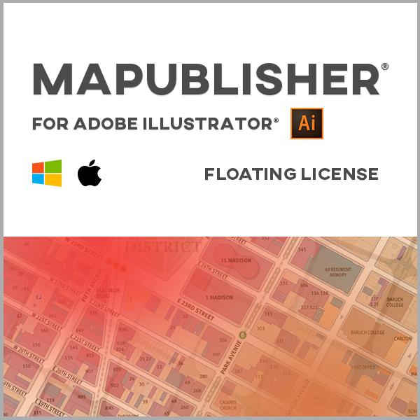 MAPublisher pour Adobe Illustrator Mac ou Windows - licence flottante - renouvellement de maintenance annuelle