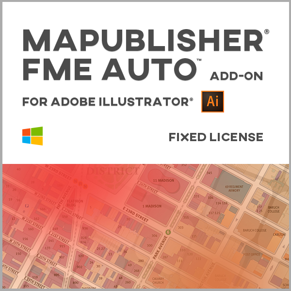 MAPublisher FME Auto pour Adobe Illustrator Windows - licence monoposte