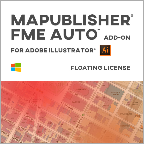 MAPublisher FME Auto pour Adobe Illustrator Windows - licence flottante